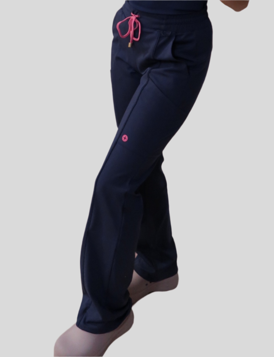 navy and pink scrubs