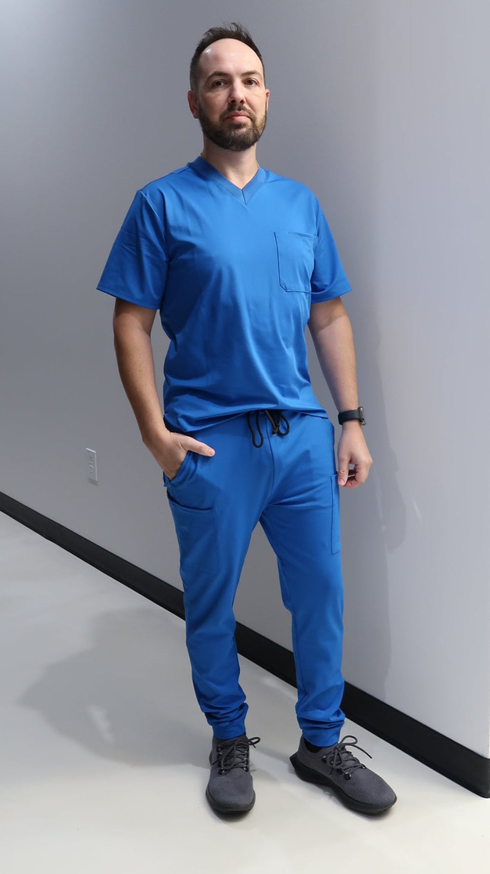 Men's Cobalt Scrub Joggers