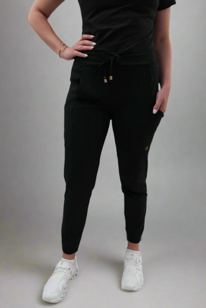 Women's Black Scrub Joggers
