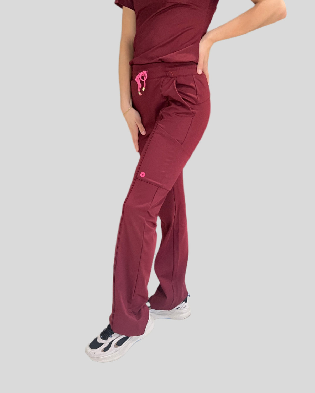 Women’s Burgundy Straight Leg Pants
