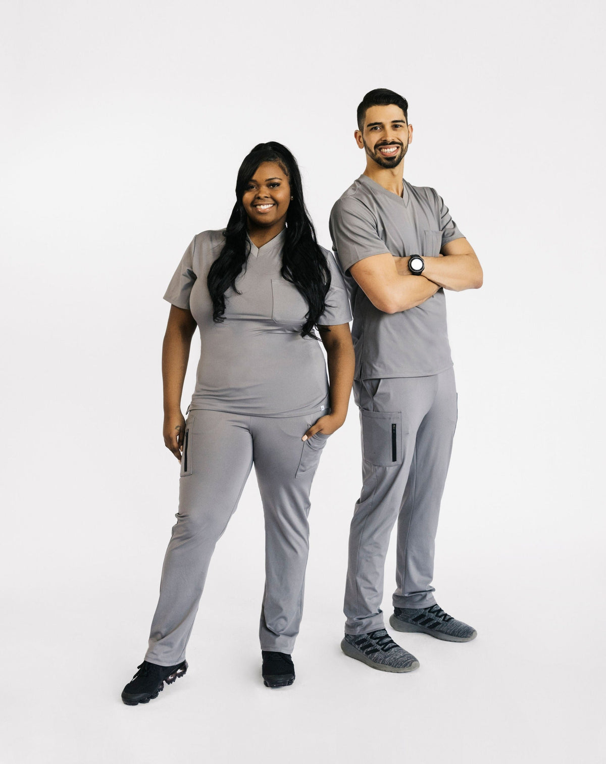 grey scrubs