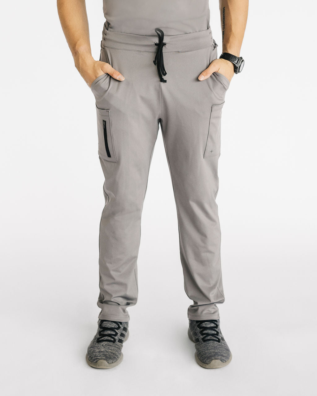 grey scrub pants for men
