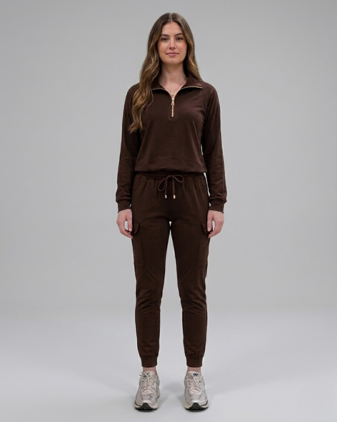 The Long Sleeve Essential Pullover - Espresso