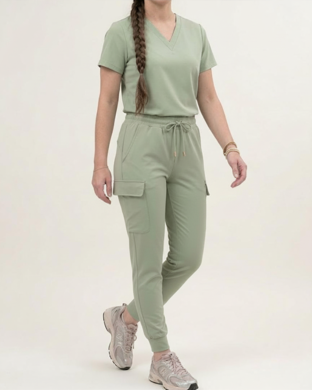 Fitted V-Neck Scrub Top