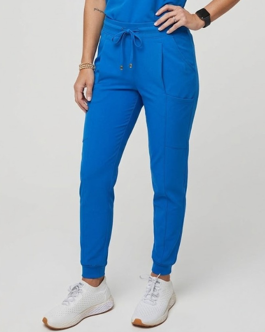 Women's Cobalt Blue Low Waisted Scrub Joggers