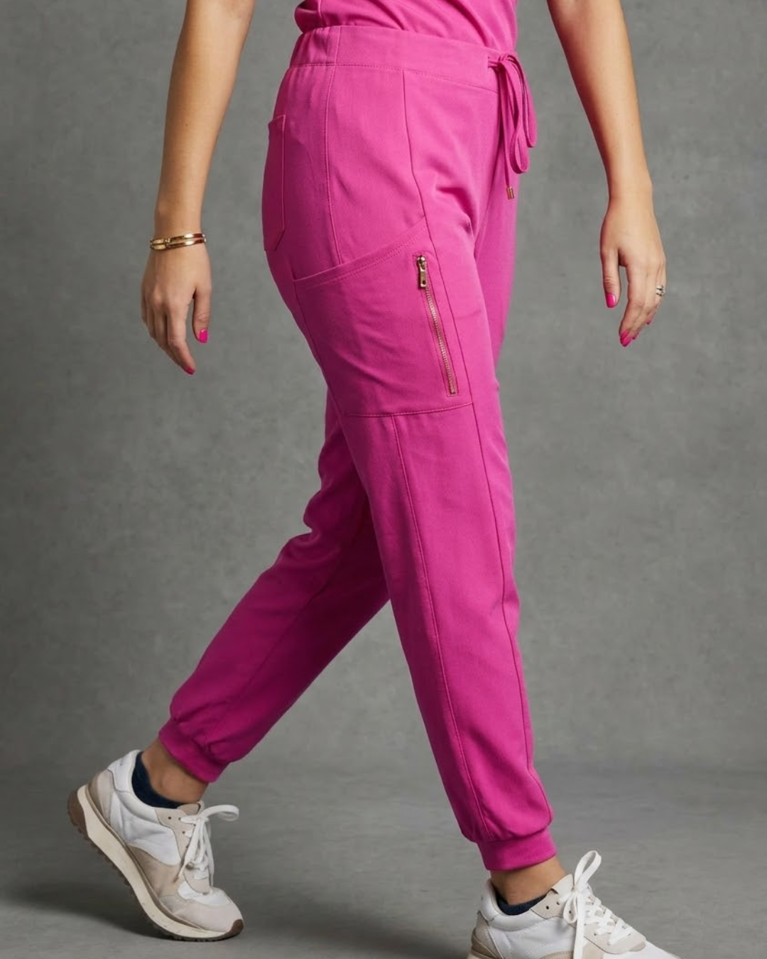 Women's Hot Pink Scrub Joggers