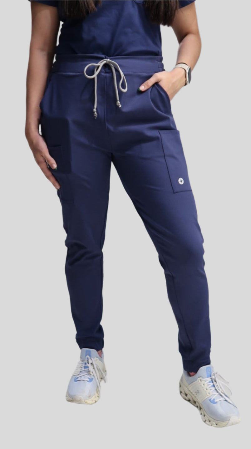 navy joggers