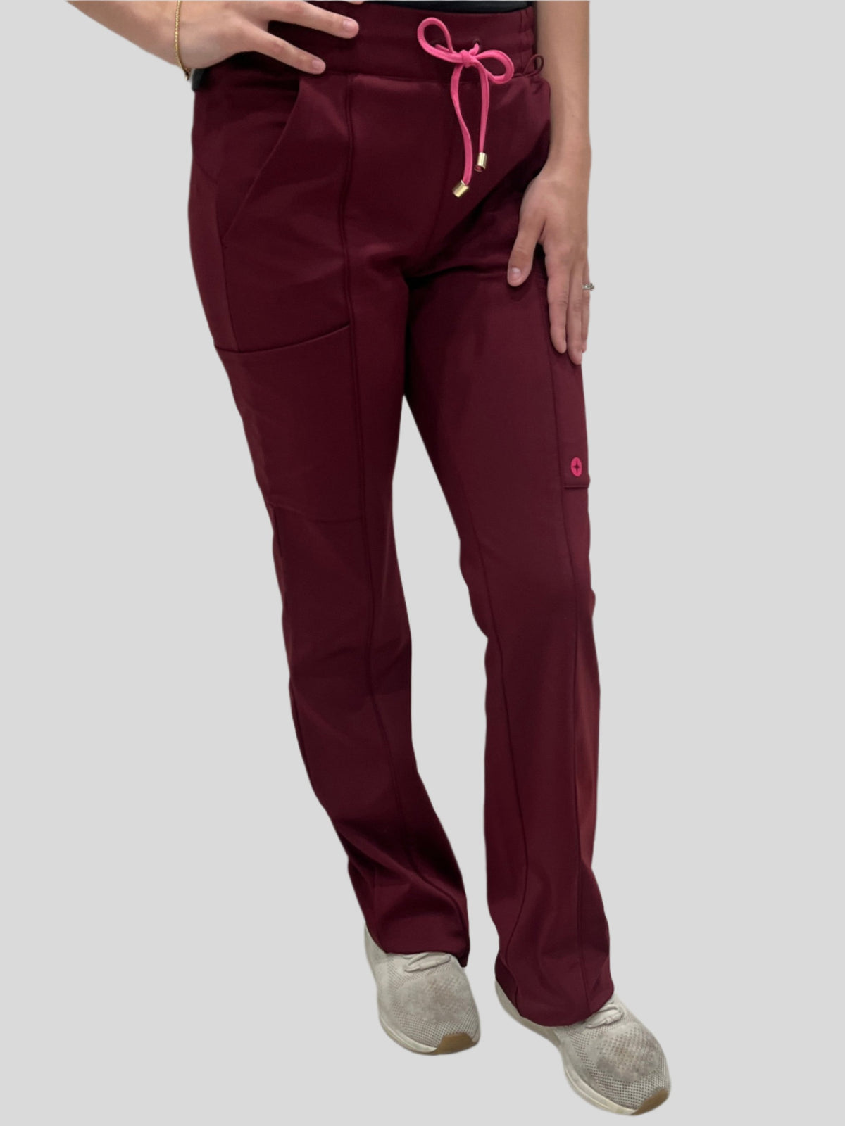 Women’s Burgundy Straight Leg Pants