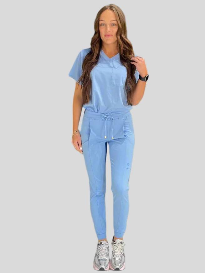 Women's Ceil Blue Scrub Joggers