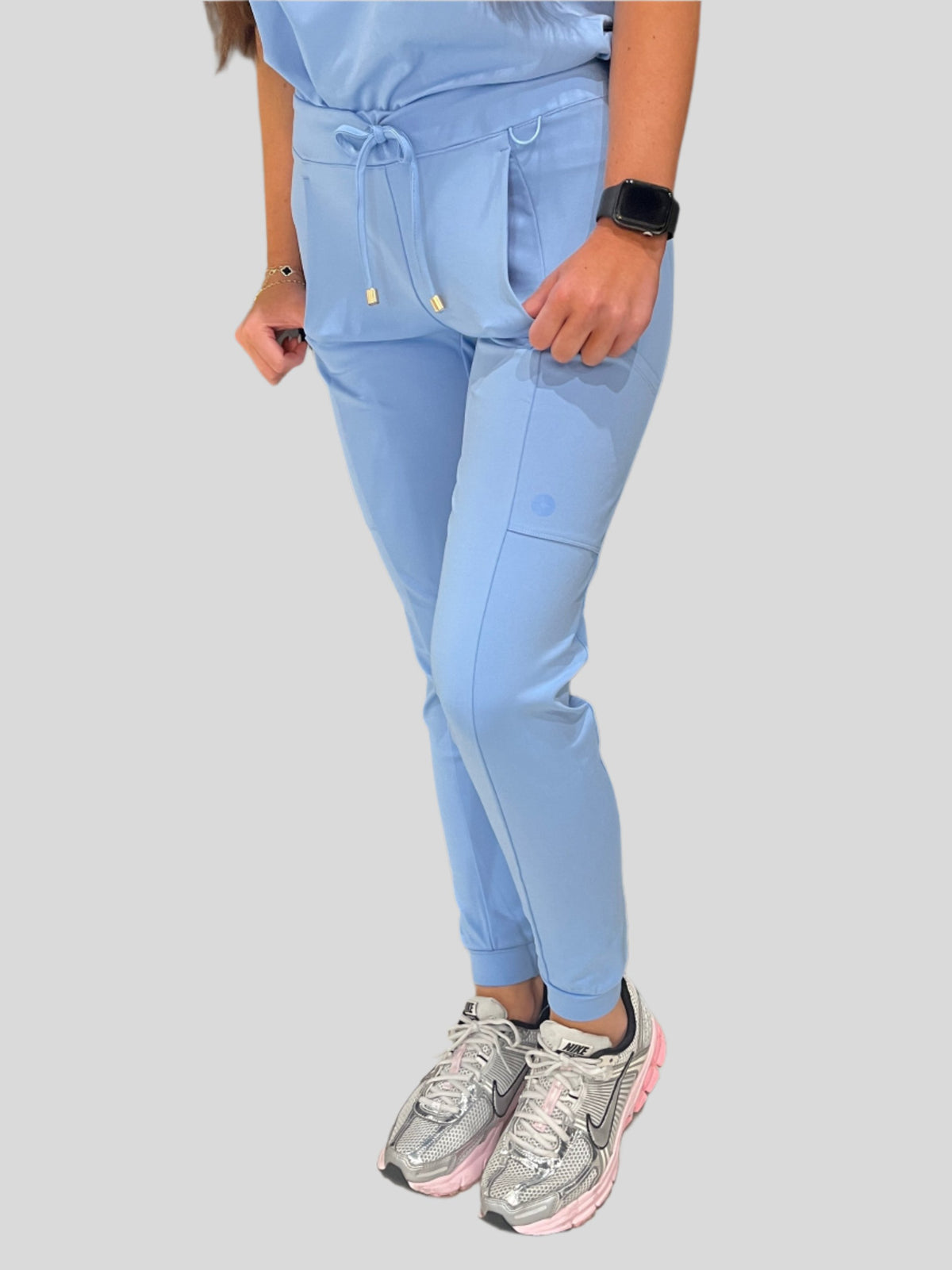 Women's Ceil Blue Scrub Joggers