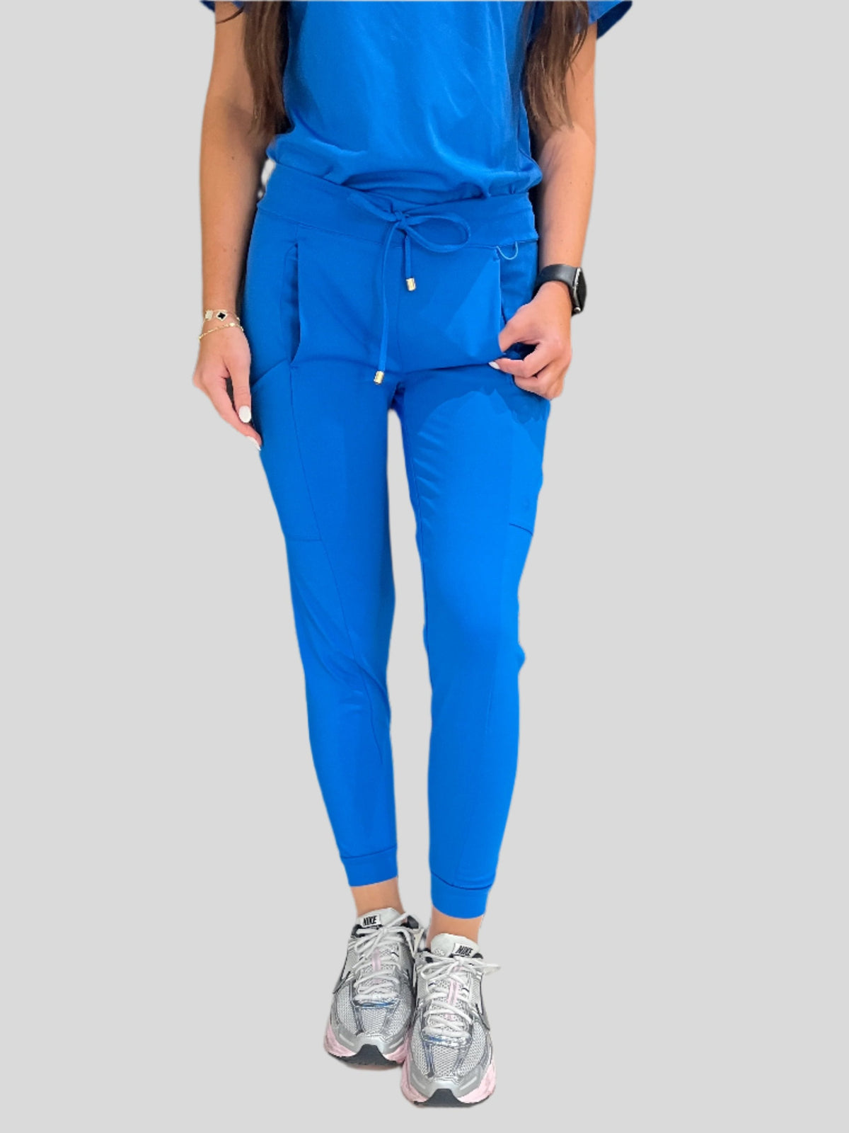 Women's Cobalt Blue Scrub Joggers