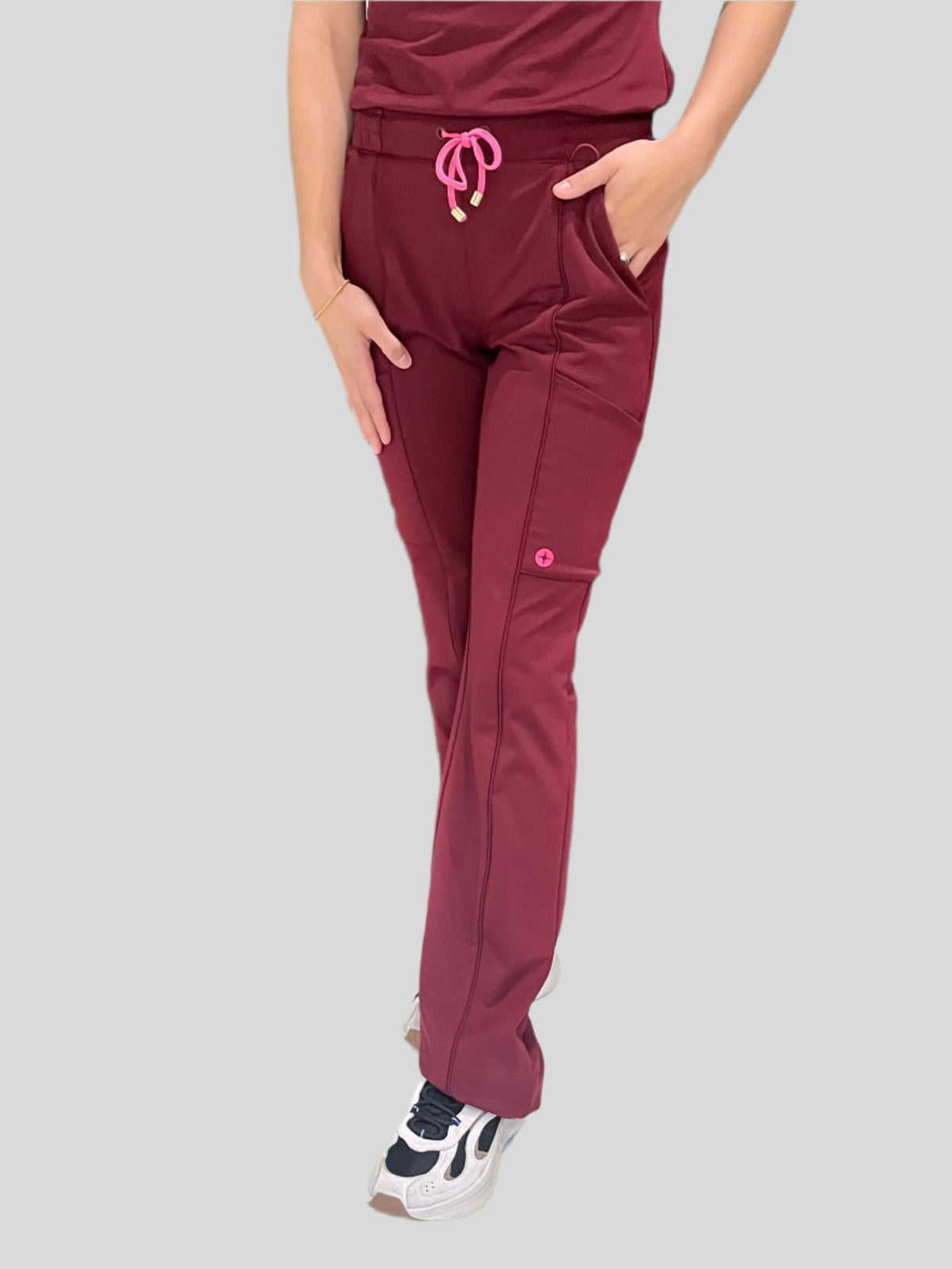 Women’s Burgundy Straight Leg Pants