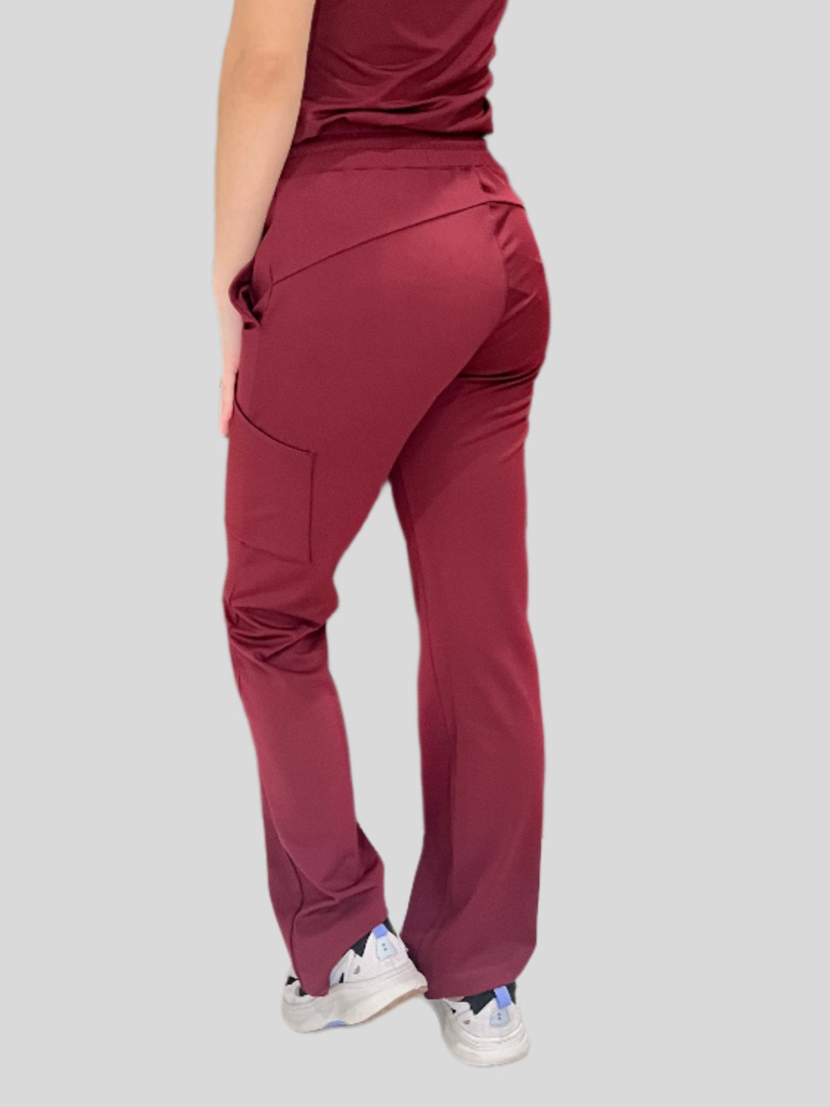 Women’s Burgundy Straight Leg Pants