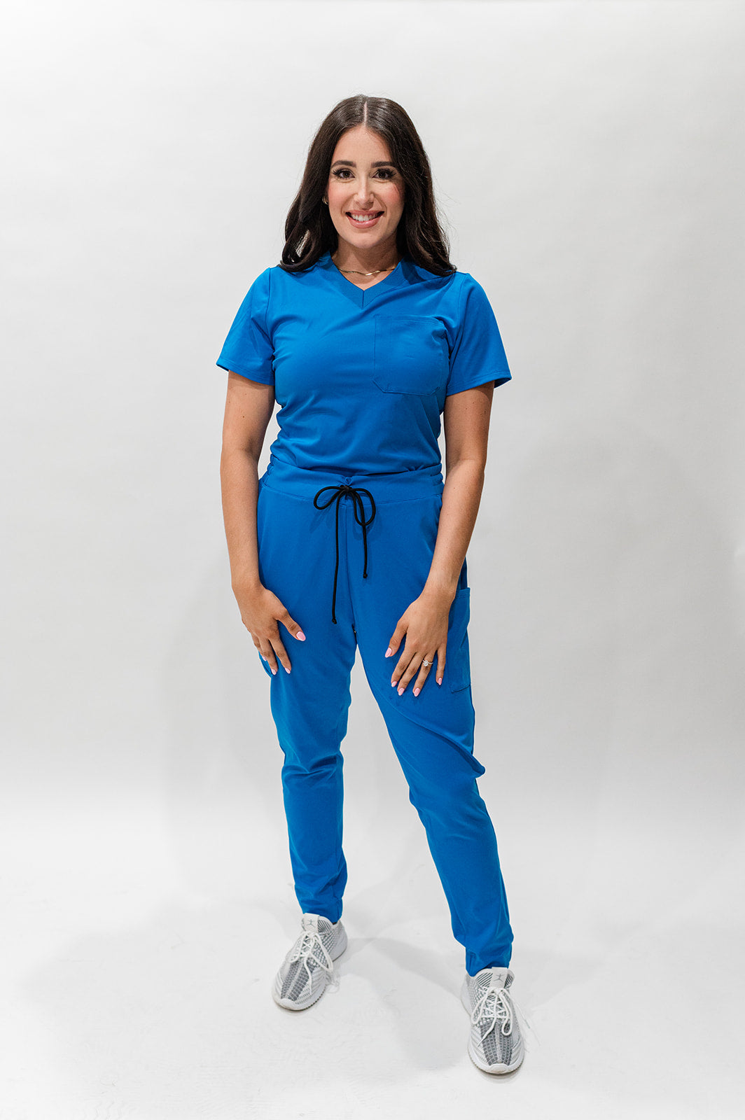 "Boyfriend Fit" Scrub Joggers - Cobalt