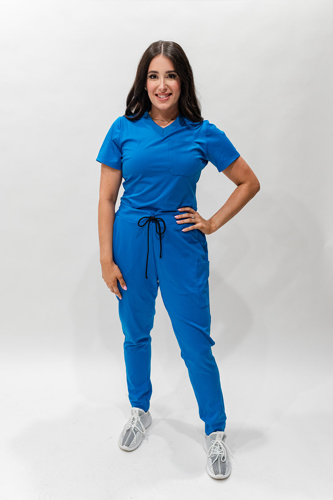 "Boyfriend Fit" Scrub Joggers - Cobalt