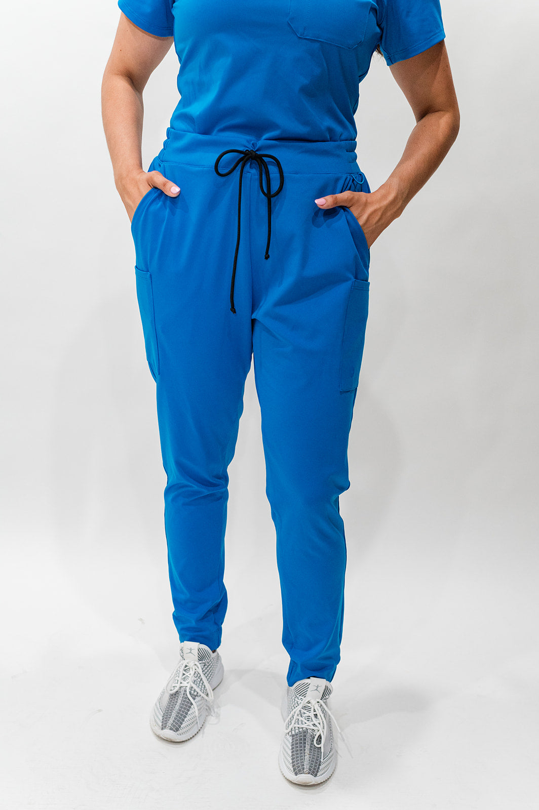 "Boyfriend Fit" Scrub Joggers - Cobalt