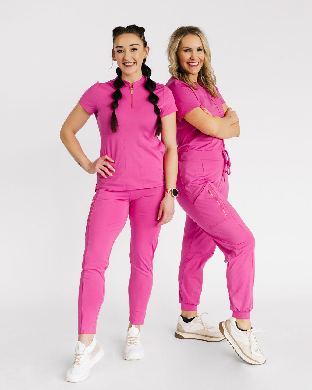 pink scrubs 